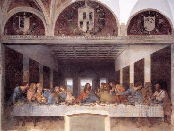 Blended Fabric Leonardo Davinci the Last Supper Wall Hangings