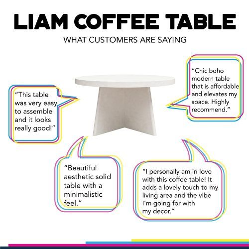Liam Round Plaster Coffee Tables (Photo 4 of 20)