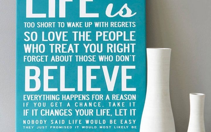 15 Best Inspirational Quote Canvas Wall Art