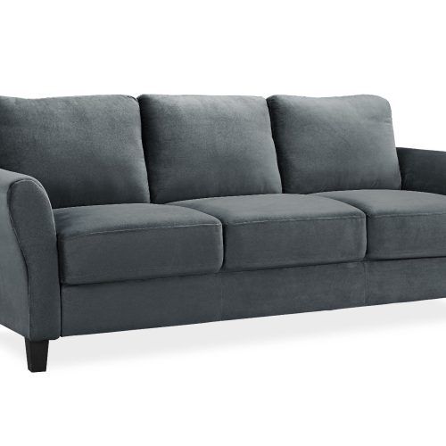Dark Grey Polyester Sofa Couches (Photo 10 of 20)