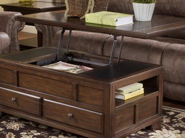 Lift Top Coffee Tables with Storage Drawers