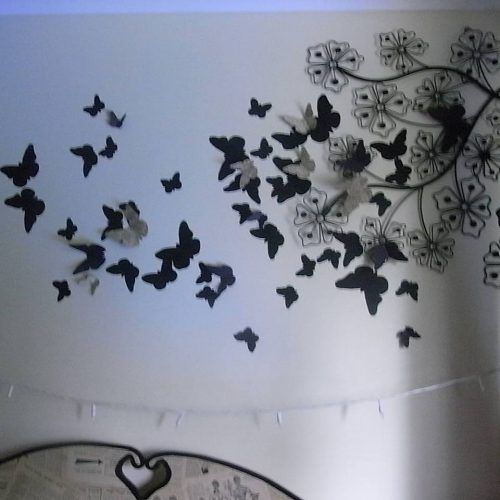 Diy 3D Butterfly Wall Art (Photo 9 of 20)