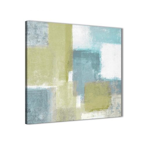Oversized Teal Canvas Wall Art (Photo 5 of 20)