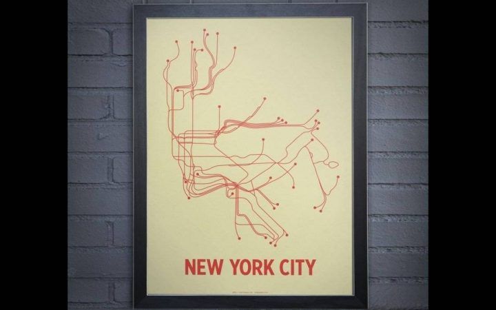 New York Subway Map Wall Art