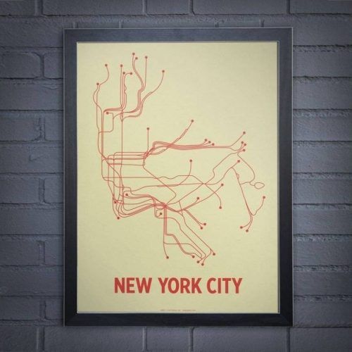 Nyc Subway Map Wall Art (Photo 1 of 20)