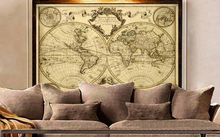 The Best Old World Map Wall Art