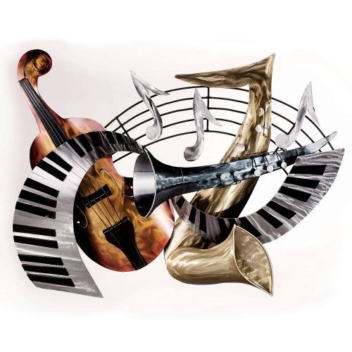 Musical Instruments Metal Wall Art (Photo 4 of 20)
