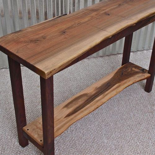 Hand-Finished Walnut Console Tables (Photo 6 of 20)
