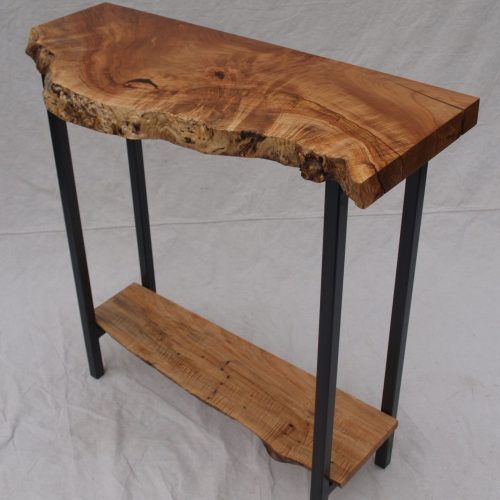 Natural Wood Console Tables (Photo 9 of 20)