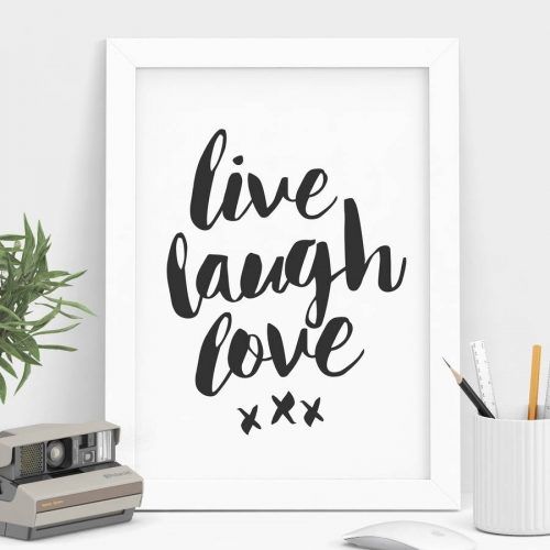Live Laugh Love Canvas Wall Art (Photo 5 of 15)