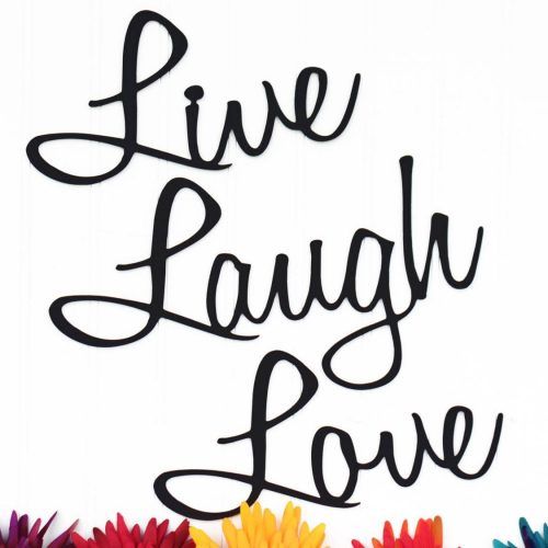 Live Love Laugh Metal Wall Decor (Photo 9 of 25)