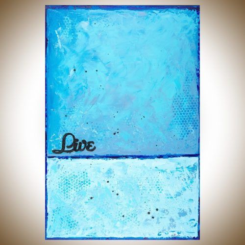 Blue Canvas Abstract Wall Art (Photo 12 of 20)