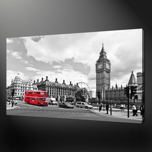 Canvas Wall Art Of London (Photo 2 of 15)