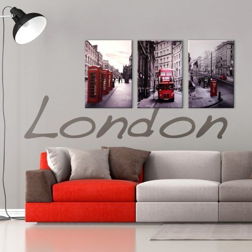 Canvas Wall Art In Red (Photo 11 of 15)