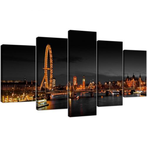 Canvas Wall Art Of London (Photo 11 of 15)