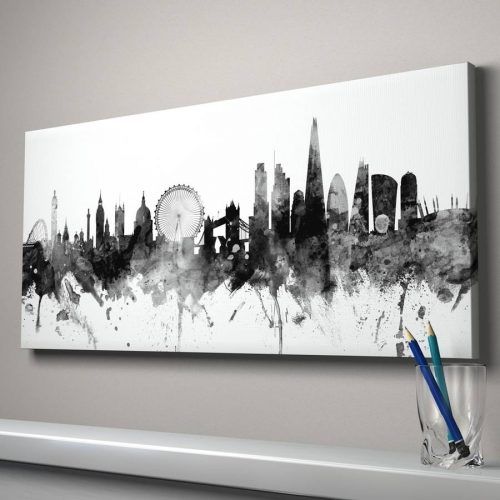 Canvas Wall Art Of London (Photo 12 of 15)