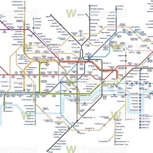 London Tube Map Wall Art (Photo 19 of 20)