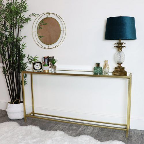 Metallic Gold Modern Console Tables (Photo 18 of 20)