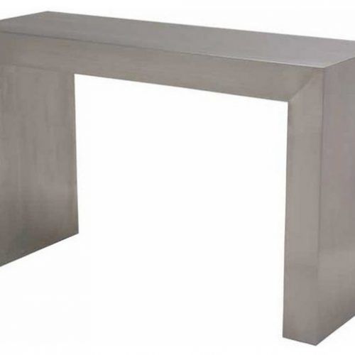 Silver Stainless Steel Console Tables (Photo 18 of 20)