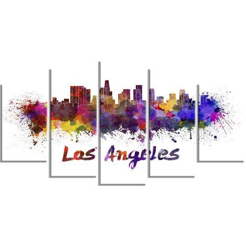 Los Angeles Canvas Wall Art (Photo 11 of 15)