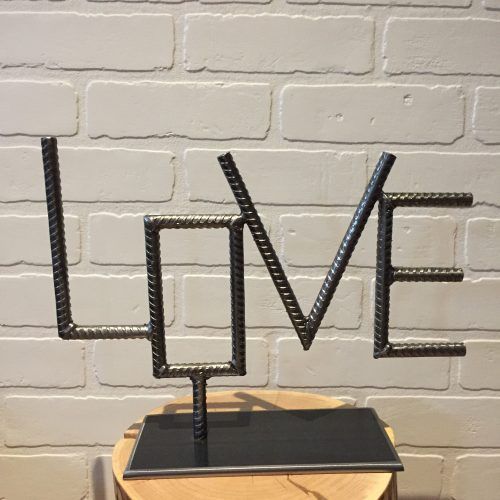 Coffee Sign With Rebar Wall Decor (Photo 9 of 20)