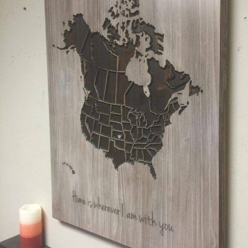 Map Wall Art Canada (Photo 1 of 20)