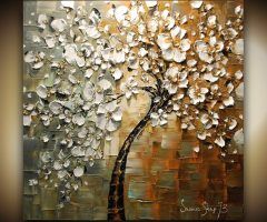 20 Collection of Cherry Blossom Oil Painting Modern Abstract Wall Art