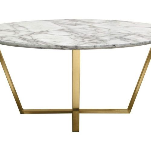 Modern Round Faux Marble Coffee Tables (Photo 14 of 20)