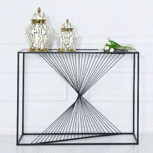 Black Metal Console Tables (Photo 17 of 20)