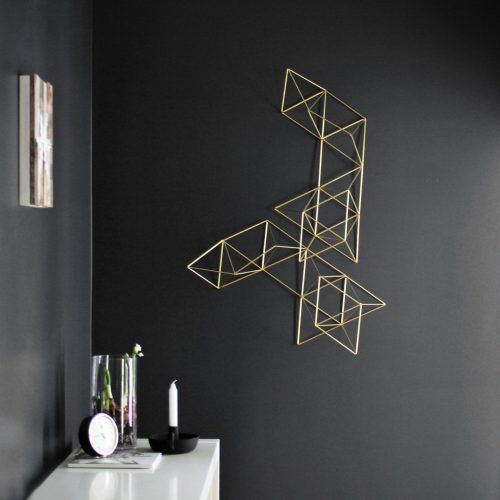 Geometric Modern Metal Abstract Wall Art (Photo 7 of 20)