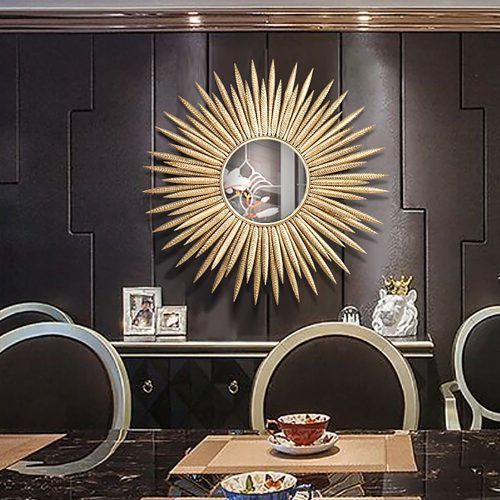 Gold Metal Mirrored Wall Art (Photo 1 of 20)