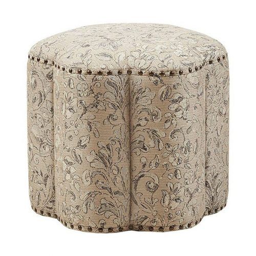 Multi-Color Botanical Fabric Cocktail Square Ottomans (Photo 15 of 20)