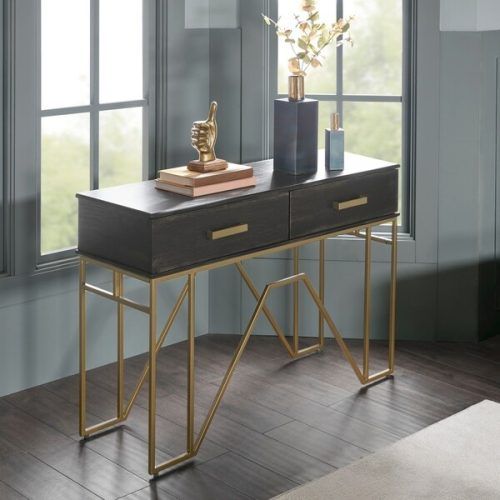 Bronze Metal Rectangular Console Tables (Photo 15 of 20)