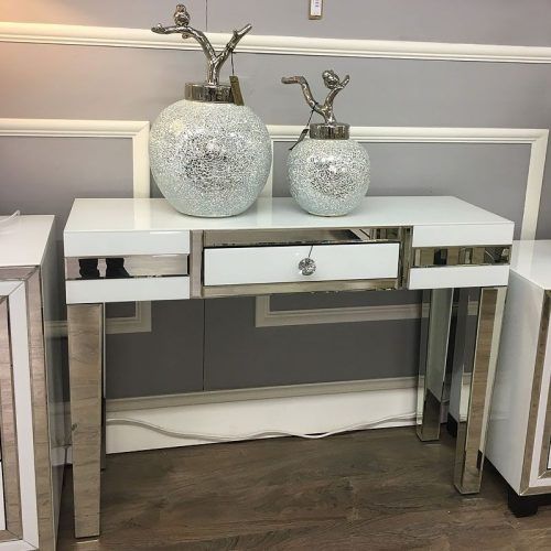 Glass And Pewter Oval Console Tables (Photo 12 of 20)