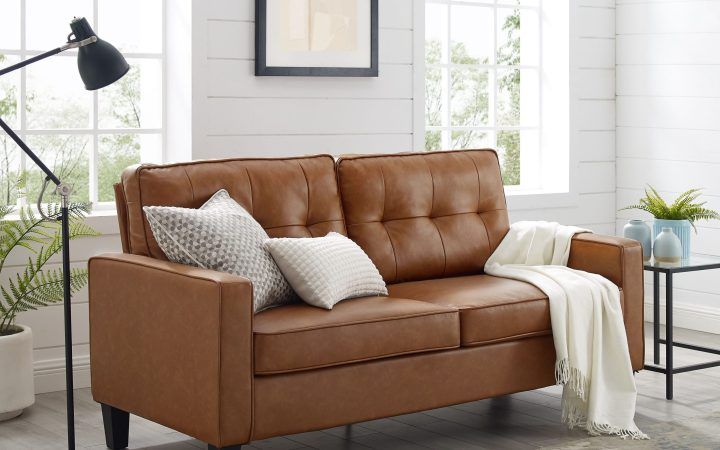 The 21 Best Collection of Faux Leather Sofas