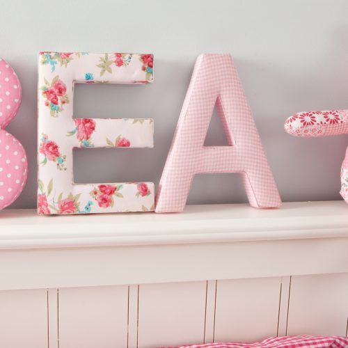 Fabric Wall Art Letters (Photo 14 of 15)