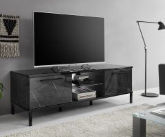 20 Collection of Black Marble Tv Stands