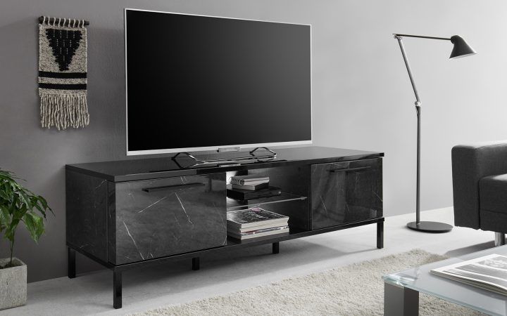 20 Collection of Black Marble Tv Stands