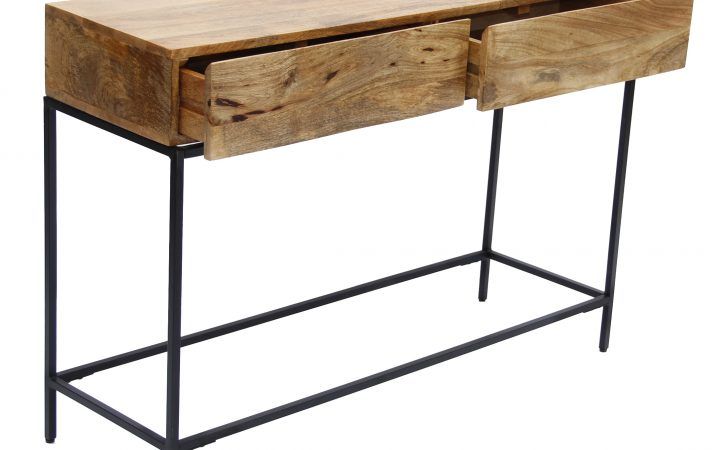 20 Inspirations Natural Mango Wood Console Tables