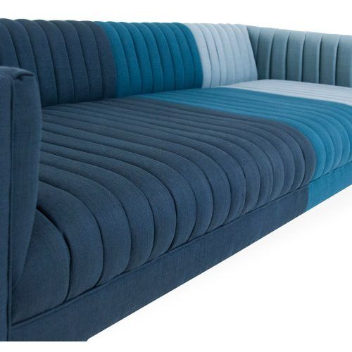 Modern Blue Linen Sofas (Photo 13 of 20)