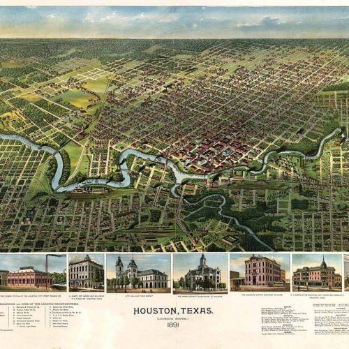 Houston Map Wall Art (Photo 4 of 20)