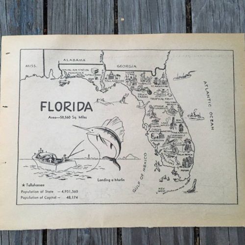 Florida Map Wall Art (Photo 1 of 20)