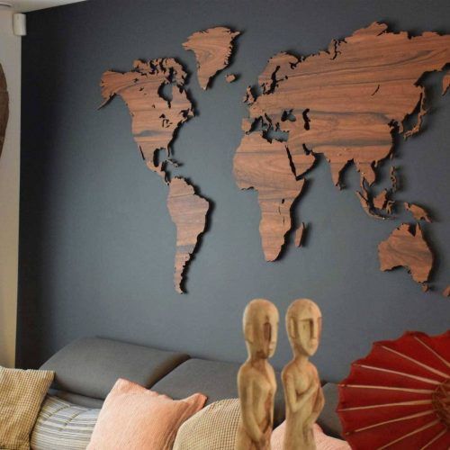 Wooden World Map Wall Art (Photo 11 of 20)