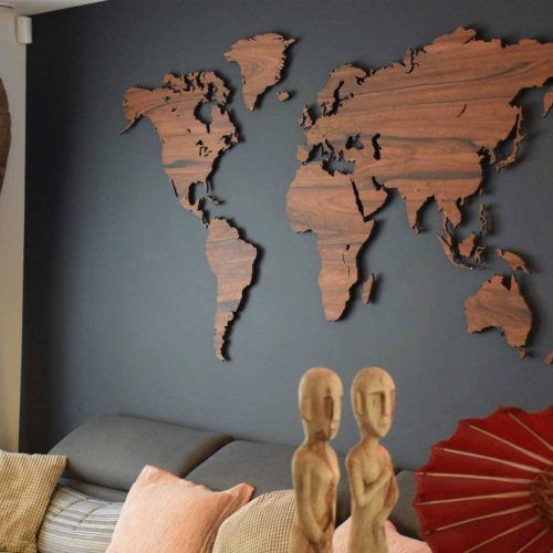 World Map Wood Wall Art (Photo 15 of 20)