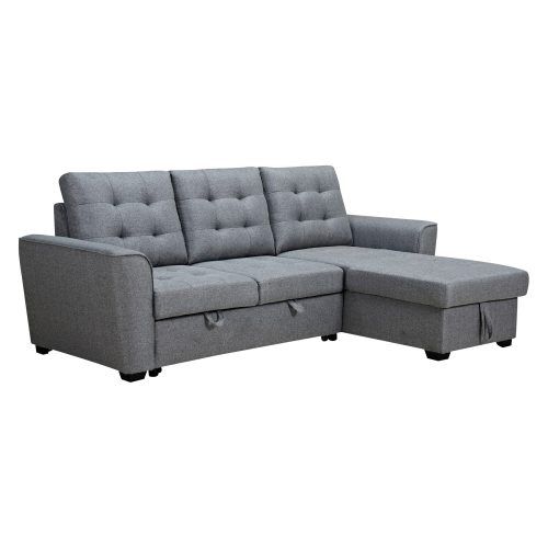 2 In 1 Gray Pull Out Sofa Beds (Photo 6 of 20)