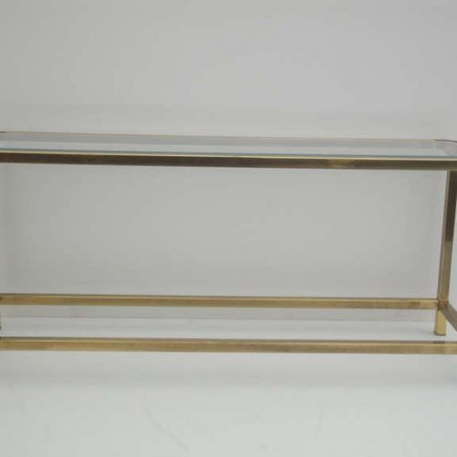 Antique Brass Round Console Tables (Photo 20 of 20)