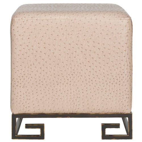 Gold Faux Leather Ottomans With Pull Tab (Photo 15 of 20)