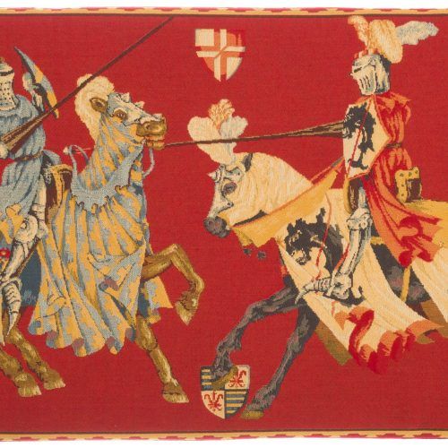 Blended Fabric European Five English Horses Tapestries (Photo 11 of 20)