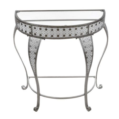Metallic Silver Console Tables (Photo 5 of 20)