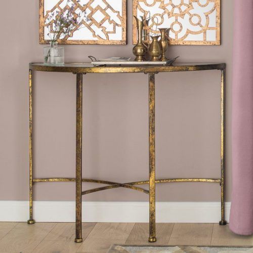 Gray And Gold Console Tables (Photo 5 of 20)